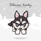 Snowy Husky Patches (Iron-On)