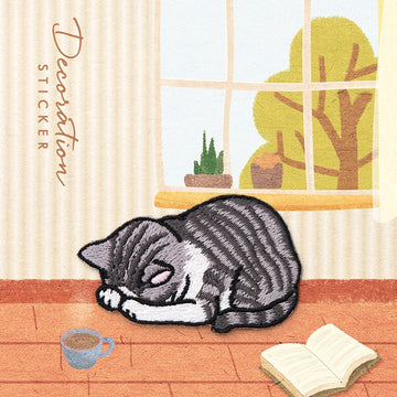 Napping Kitty Patches (Iron-On)