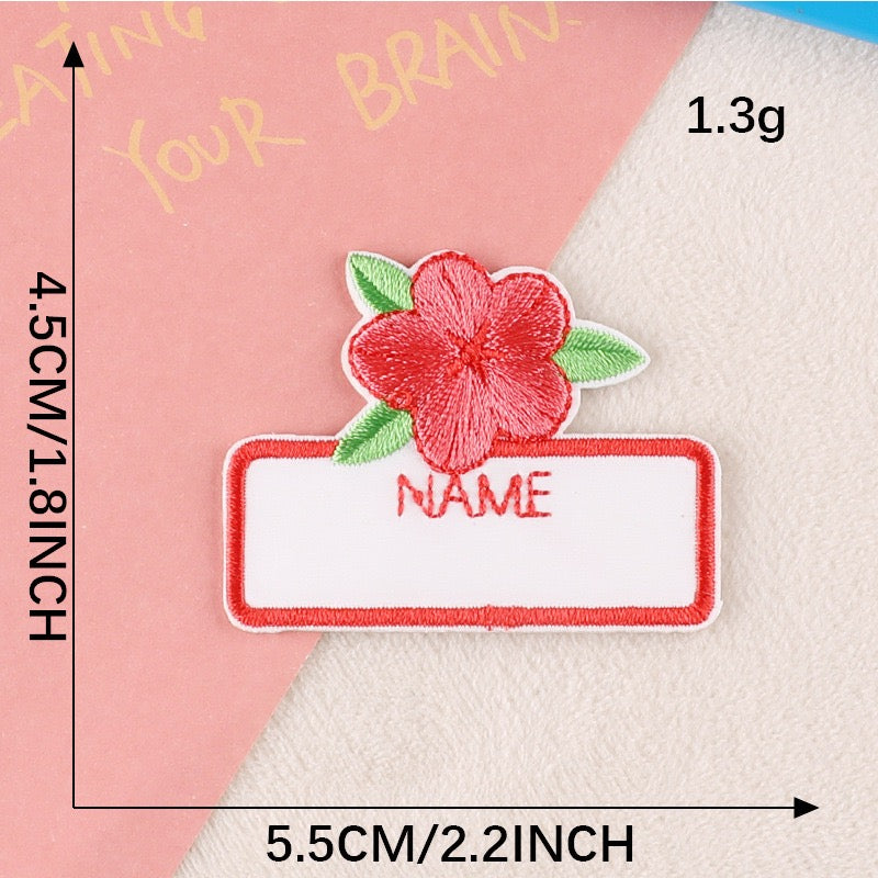Write-On Name Embroidered Patches ① - Multiple Designs Available - CheerCove