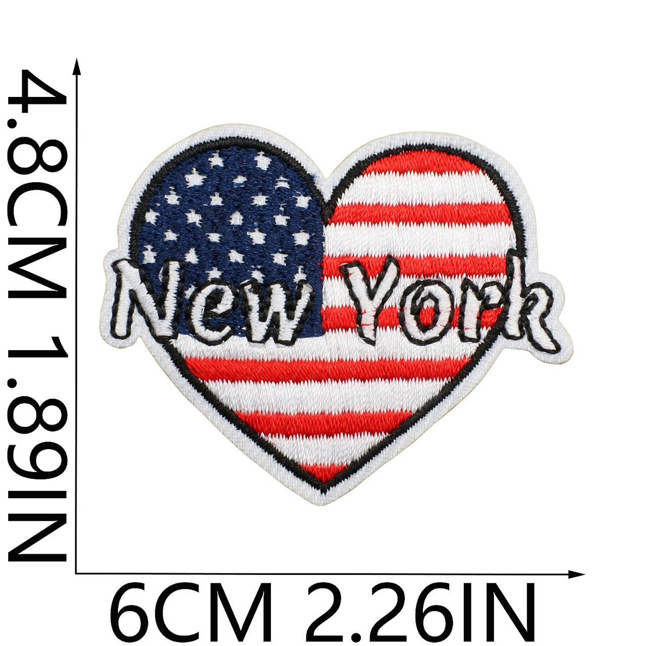 I Love NY Patches (Iron-On)