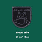 Black Icon Embroidered Patches ③ - Multiple Designs Available - CheerCove