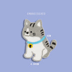 Cat & Dog Siblings Patches(Stick-On)