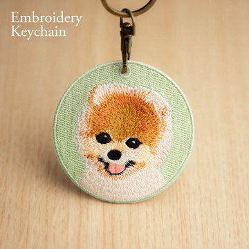 Cute Dog Double-Sided Embroidered Keychains ② - CheerCove