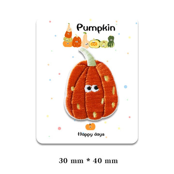 Cute Pumpkin Embroidered Patches - Multiple Designs Available - CheerCove