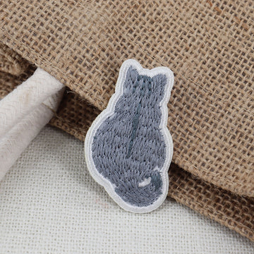 Cute Cat from Behind Patches(Stick-On)