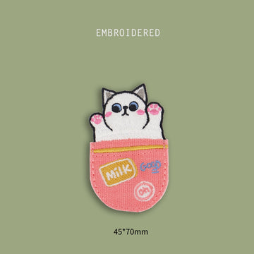 Cat in Pocket Patches(Stick-On)