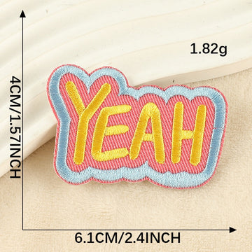 Rainbow Words Embroidered Patches ② - Multiple Designs Available - CheerCove