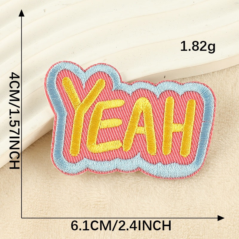 Rainbow Words Embroidered Patches ② - Multiple Designs Available - CheerCove