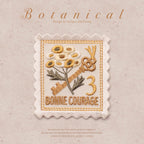 Flower Stamps  Patches (Iron-On)