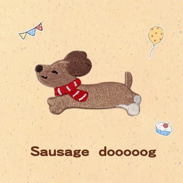 Sausage Dog Embroidered Patches - Multiple Designs Available - CheerCove