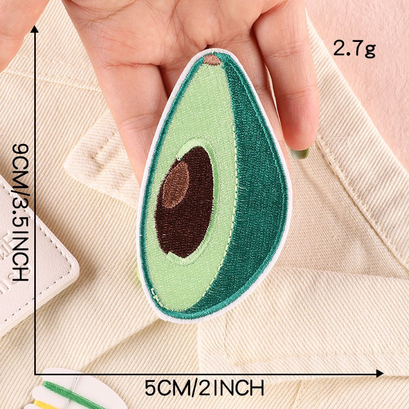 Buttery Green Appliqués Embroidered Patches - Multiple Designs Available - CheerCove