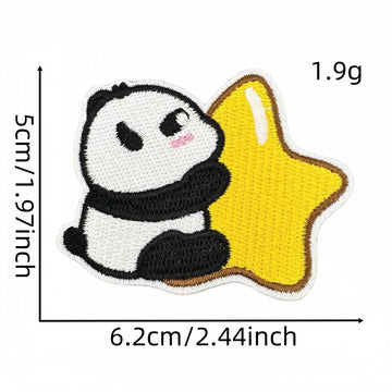 Panda ① Patches (Iron-On)