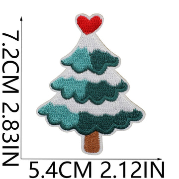 Christmas Tree Patches (Iron-On)