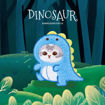 Purr-saurus Embroidered Patches - Multiple Designs Available - CheerCove