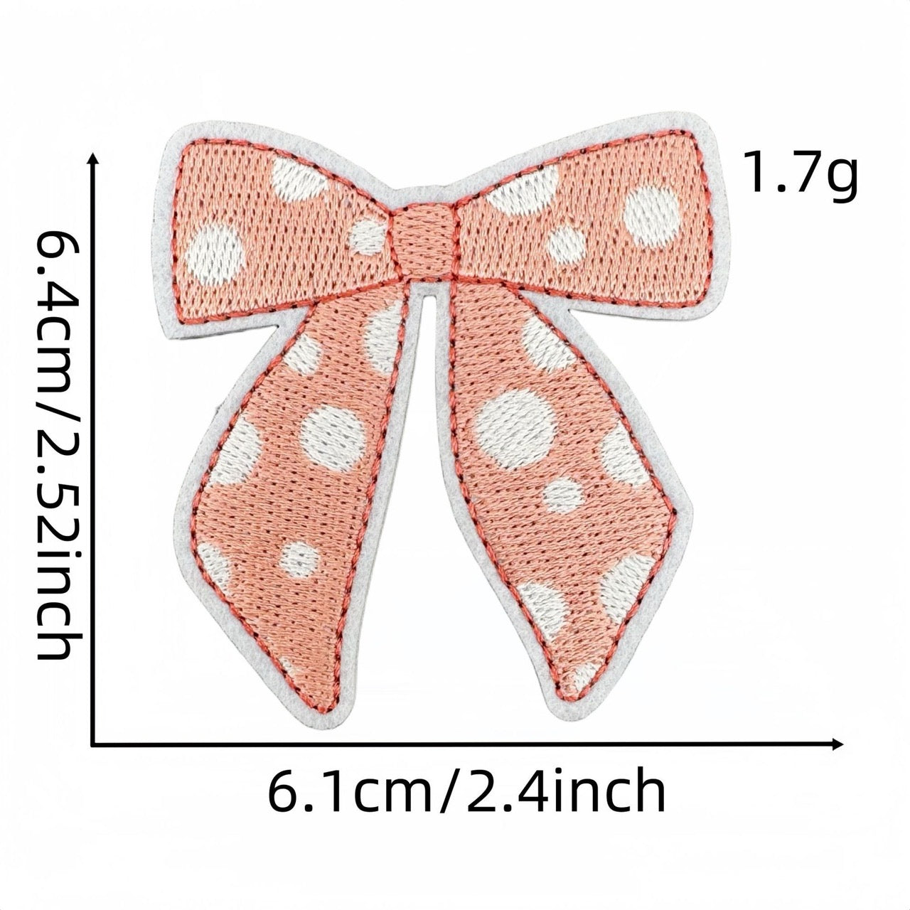 Pink Bow Patches (Iron-On)