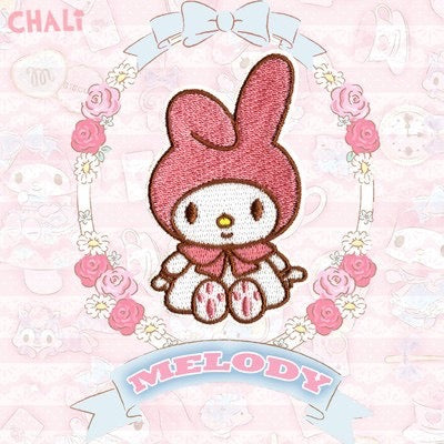 Pink Blossom Bunny Patches (Stick-On)