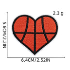 Sports Heart Patches (Iron-On)