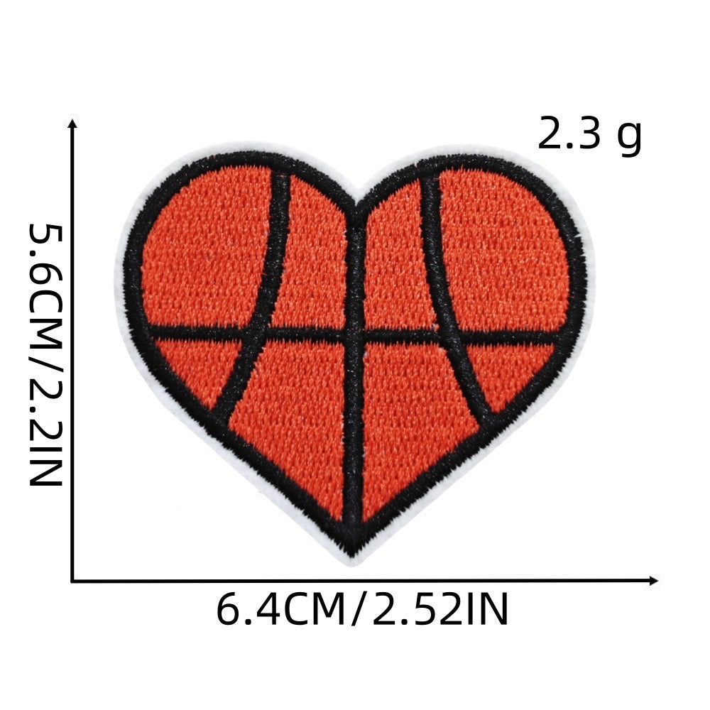 Sports Heart Patches (Iron-On)