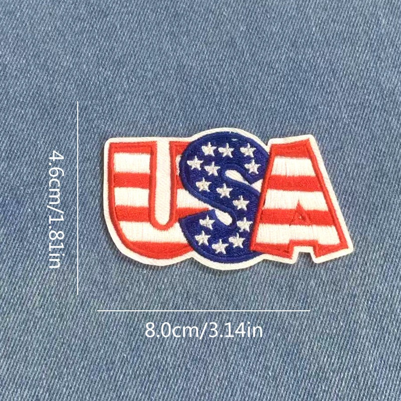 God Bless the USA Patches (Iron-On)