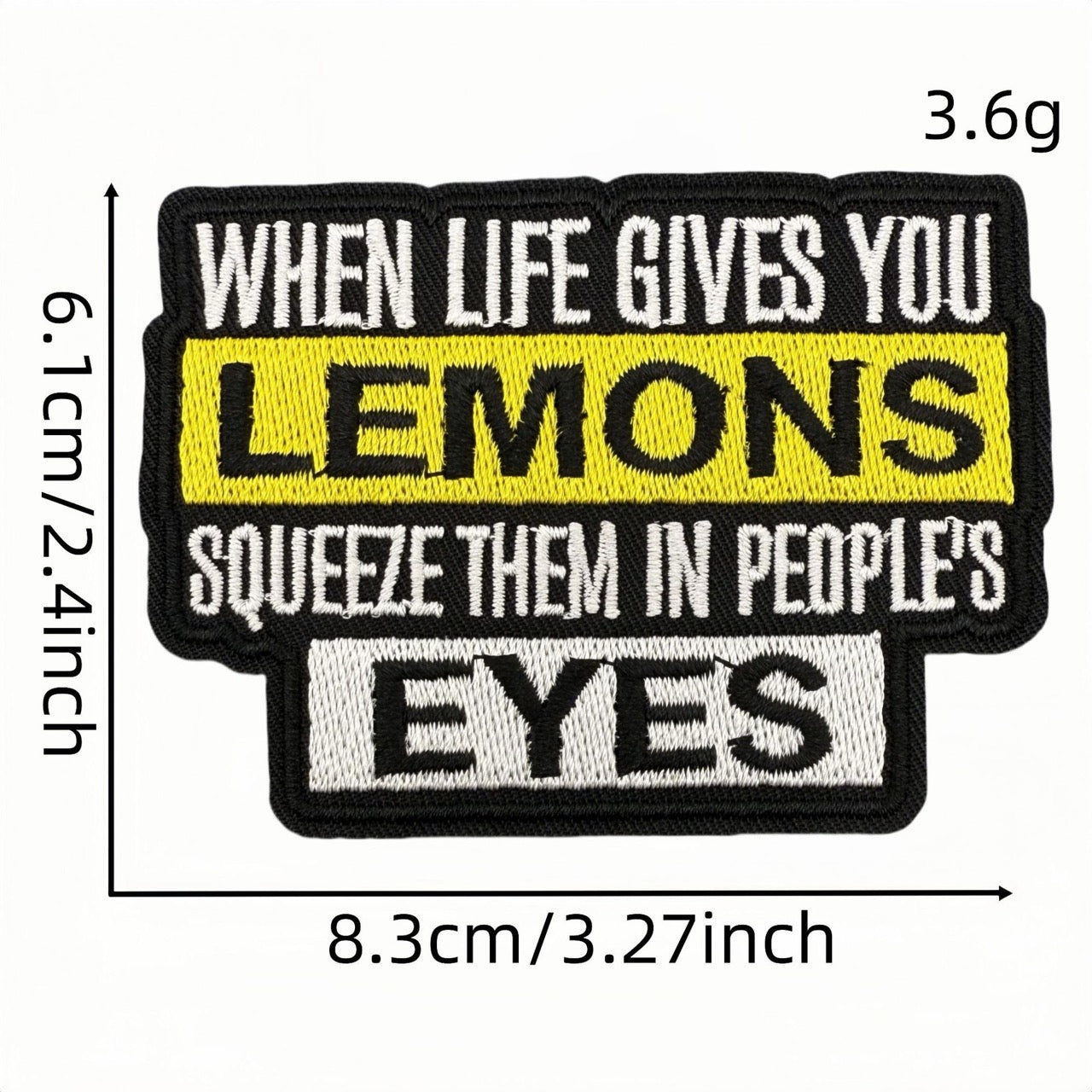 Dark & Gothic Phrases ② Patches (Iron-On)