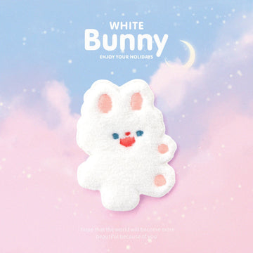 White Bunny Embroidered Patches - Multiple Designs Available - CheerCove