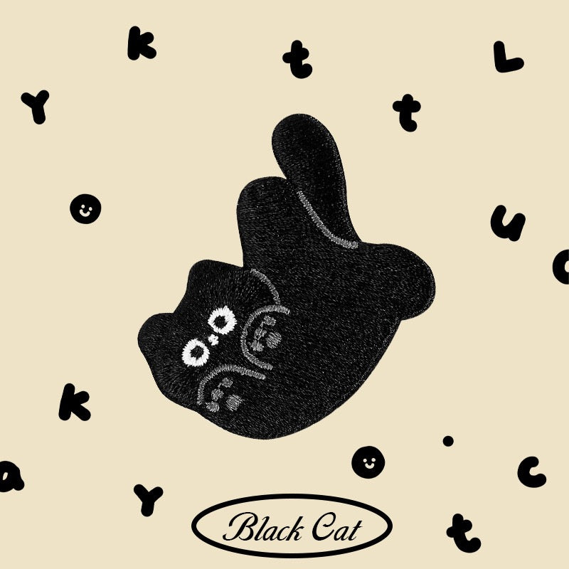Black Cat ② Patches(Stick-On)