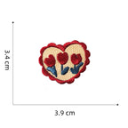 Assorted Heart Embroidered Patches - Multiple Designs Available - CheerCove
