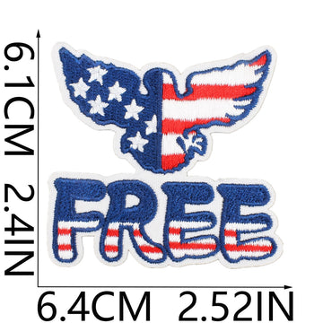 American Memorial Day ② Patches (Iron-On) - CheerCove