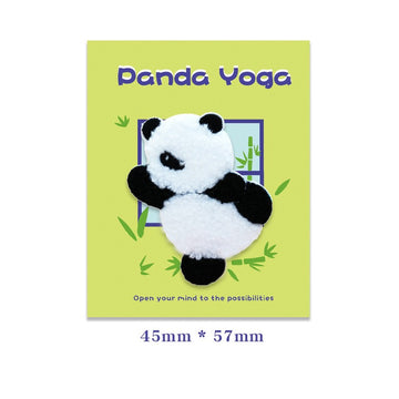 Panda Yoga Embroidered Patches - Multiple Designs Available - CheerCove