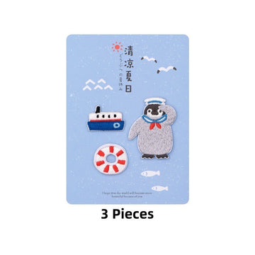 Animals on Vacation Embroidered Patches - Multiple Designs Available - CheerCove