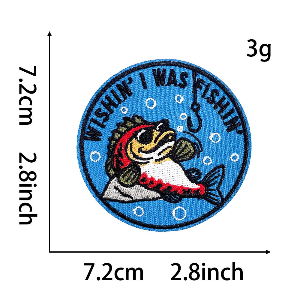 Outdoor Fishing & Camping Patches (Iron-On) - CheerCove