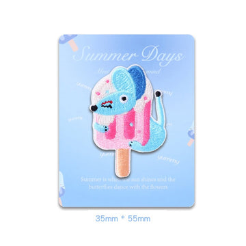 Summer Animal Popsicle Embroidered Patches - Multiple Designs Available - CheerCove