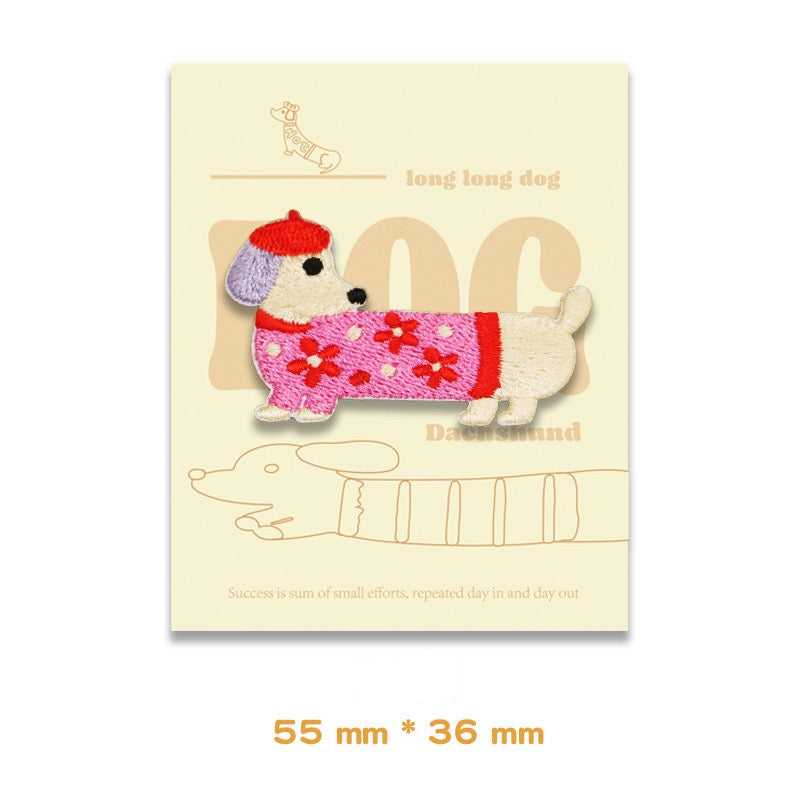Wiener Dog Embroidered Patches - Multiple Designs Available - CheerCove
