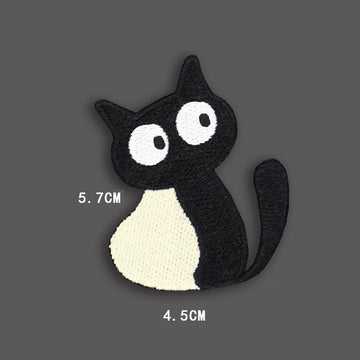 Monochrome Cats Patches (Stick-On) - CheerCove