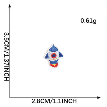 Rocket Embroidered Patches ① - Multiple Designs Available - CheerCove