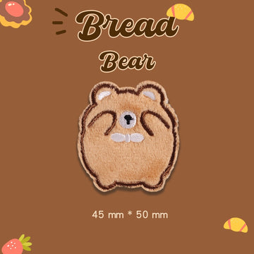 Bread Bear Embroidered Patches - Multiple Designs Available - CheerCove