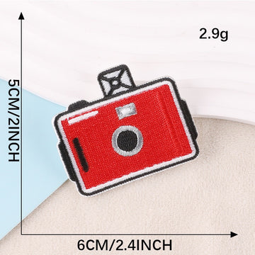 Camera Embroidered Patches - Multiple Designs Available - CheerCove