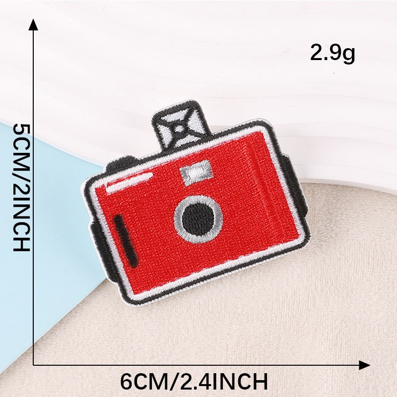 Camera Embroidered Patches - Multiple Designs Available - CheerCove