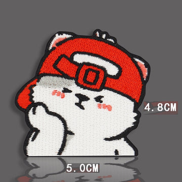 Cool Hip-Hop Puppy Patches (Stick-On)
