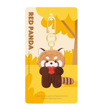 Embroidered Cute Red Panda Charm - Multiple Designs Available - CheerCove