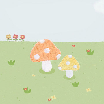 Rabbit with Mushroom Patches(Stick-On)