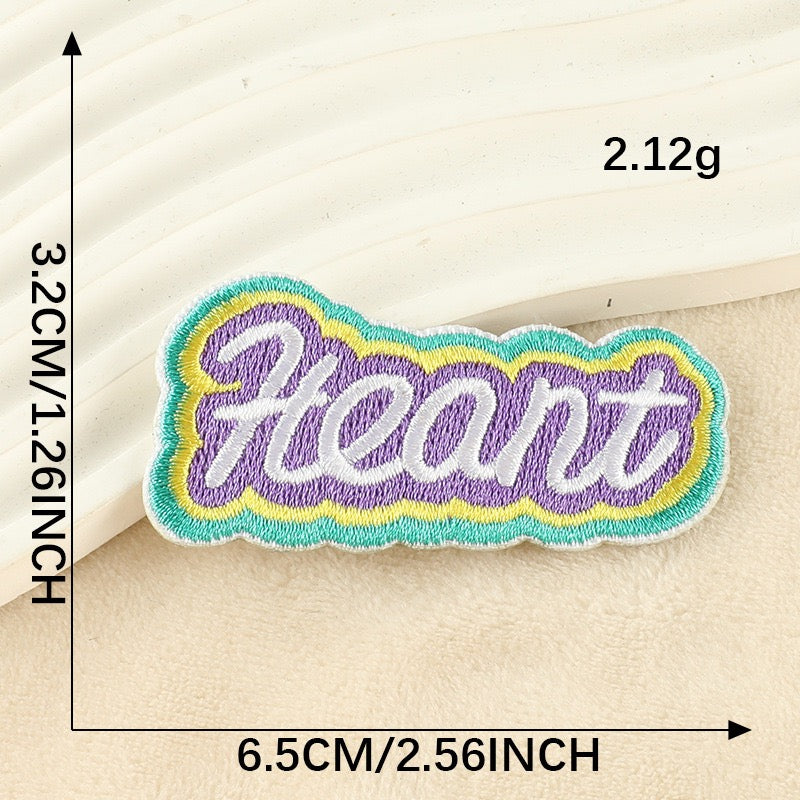 Rainbow Words Embroidered Patches ① - Multiple Designs Available - CheerCove