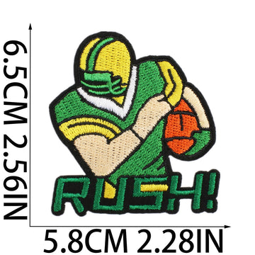 Game Day Football ① Patches (Iron-On) - CheerCove