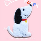 White Pet Dog Patches(Stick-On) - CheerCove