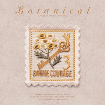 Flower Stamps Embroidered Patches - Multiple Designs Available - CheerCove