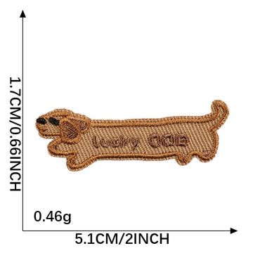 Playful Wiener Dog Embroidered Patches - Multiple Designs Available - CheerCove