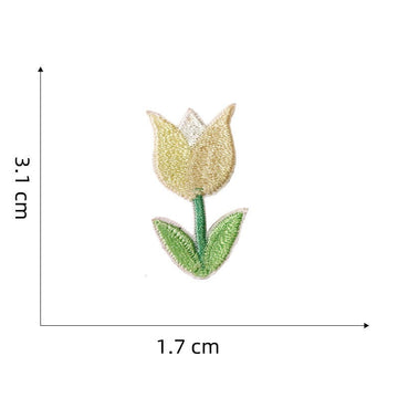 Tulip Embroidered Patches - Multiple Designs Available - CheerCove
