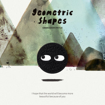 Geometric Shapes Embroidered Patches - Multiple Designs Available - CheerCove