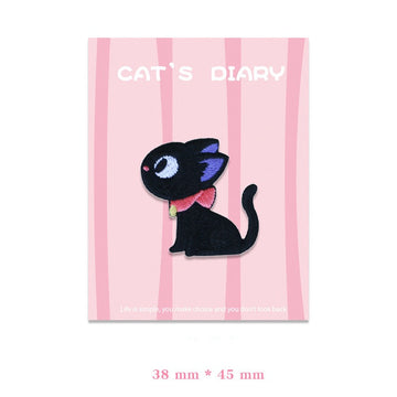 Cat's Diary Embroidered Patches - Multiple Designs Available - CheerCove