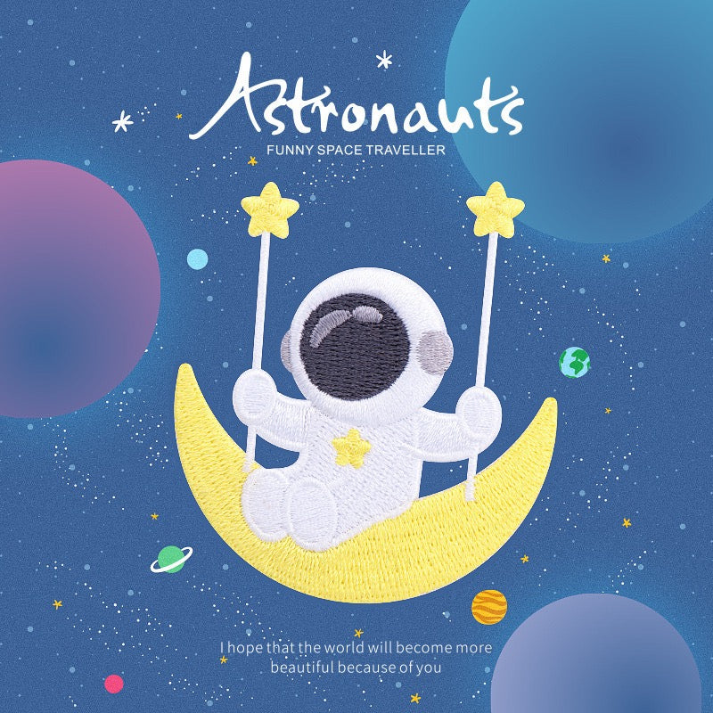 Astronauts Embroidered Patches - Multiple Designs Available - CheerCove